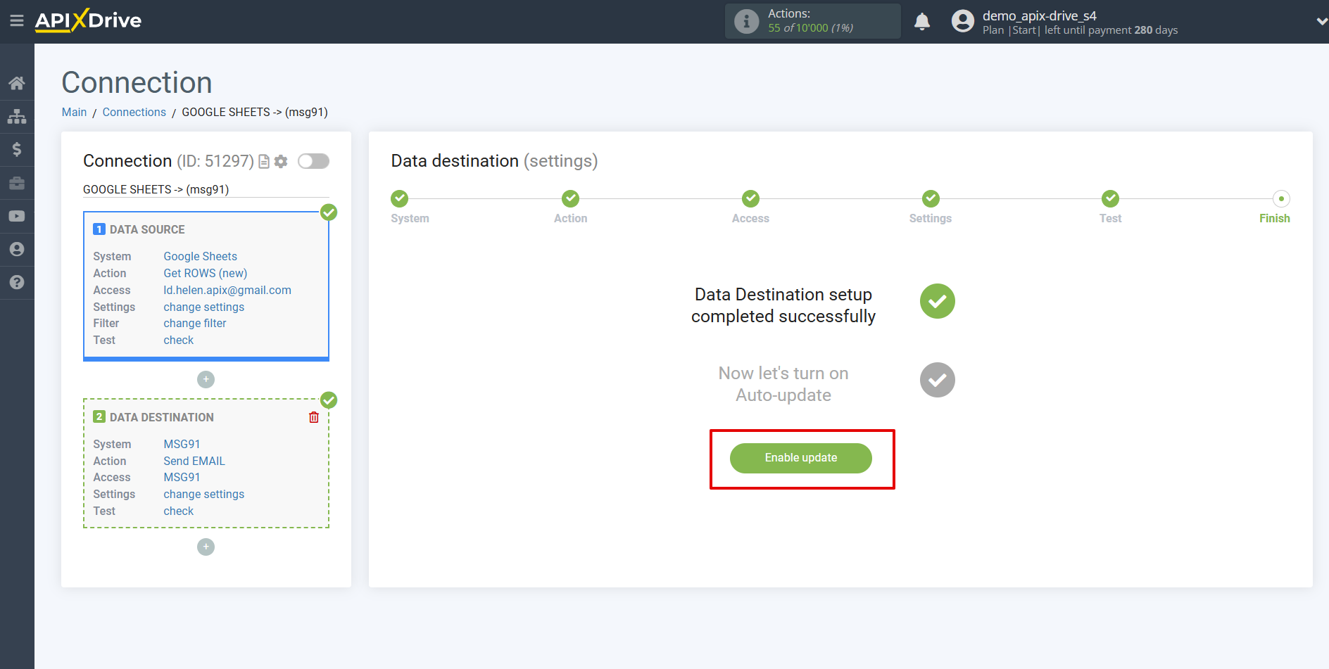 How to Connect MSG91 as Data Destination | Enable auto-update