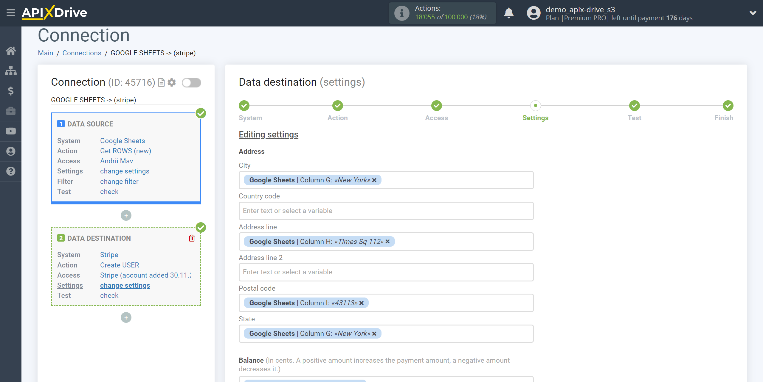 How to Connect Stripe as Data Destination | Assigning Fields