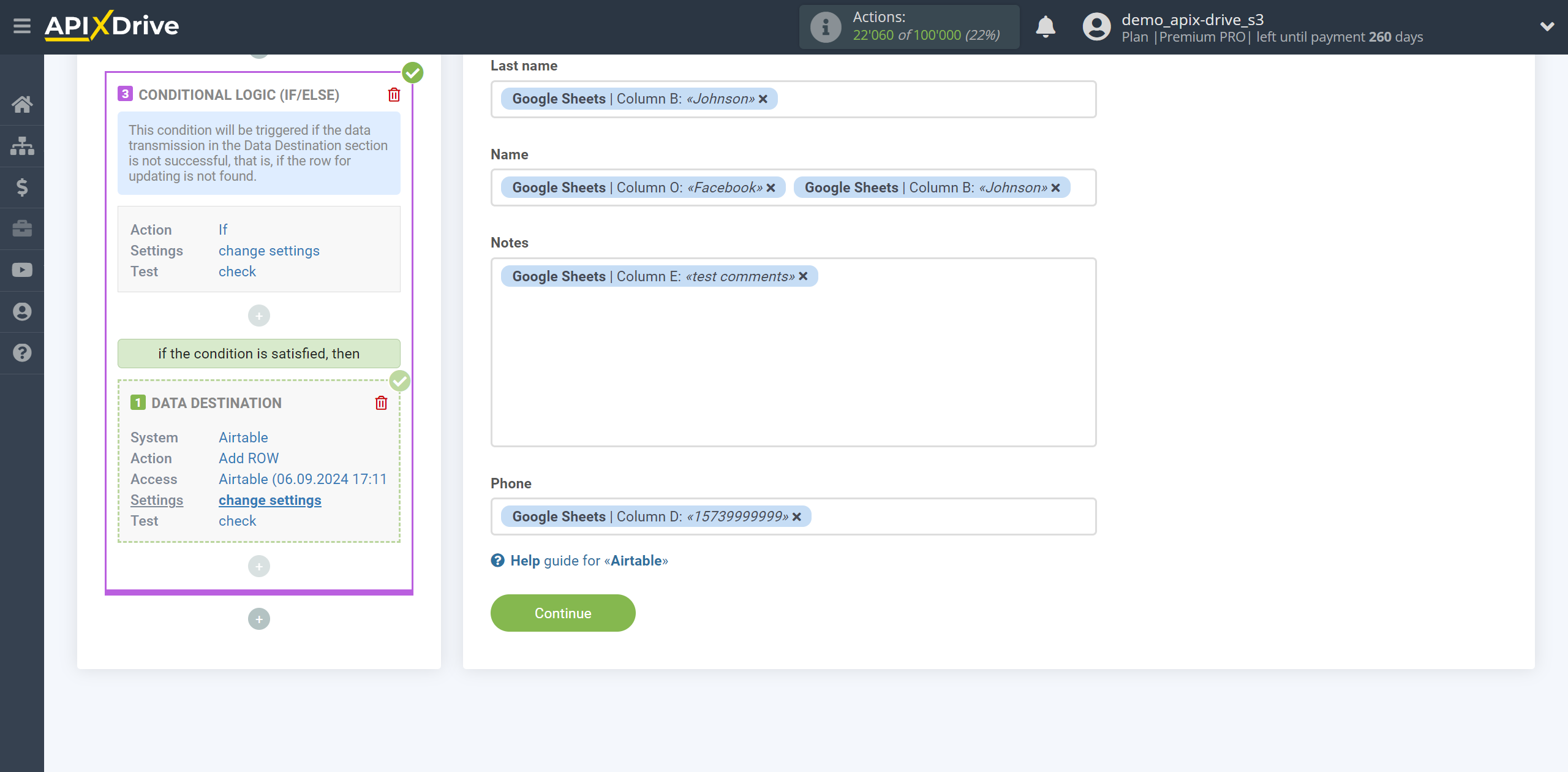 How to setup AirTable Update Row / Add Row | Assigning Fields