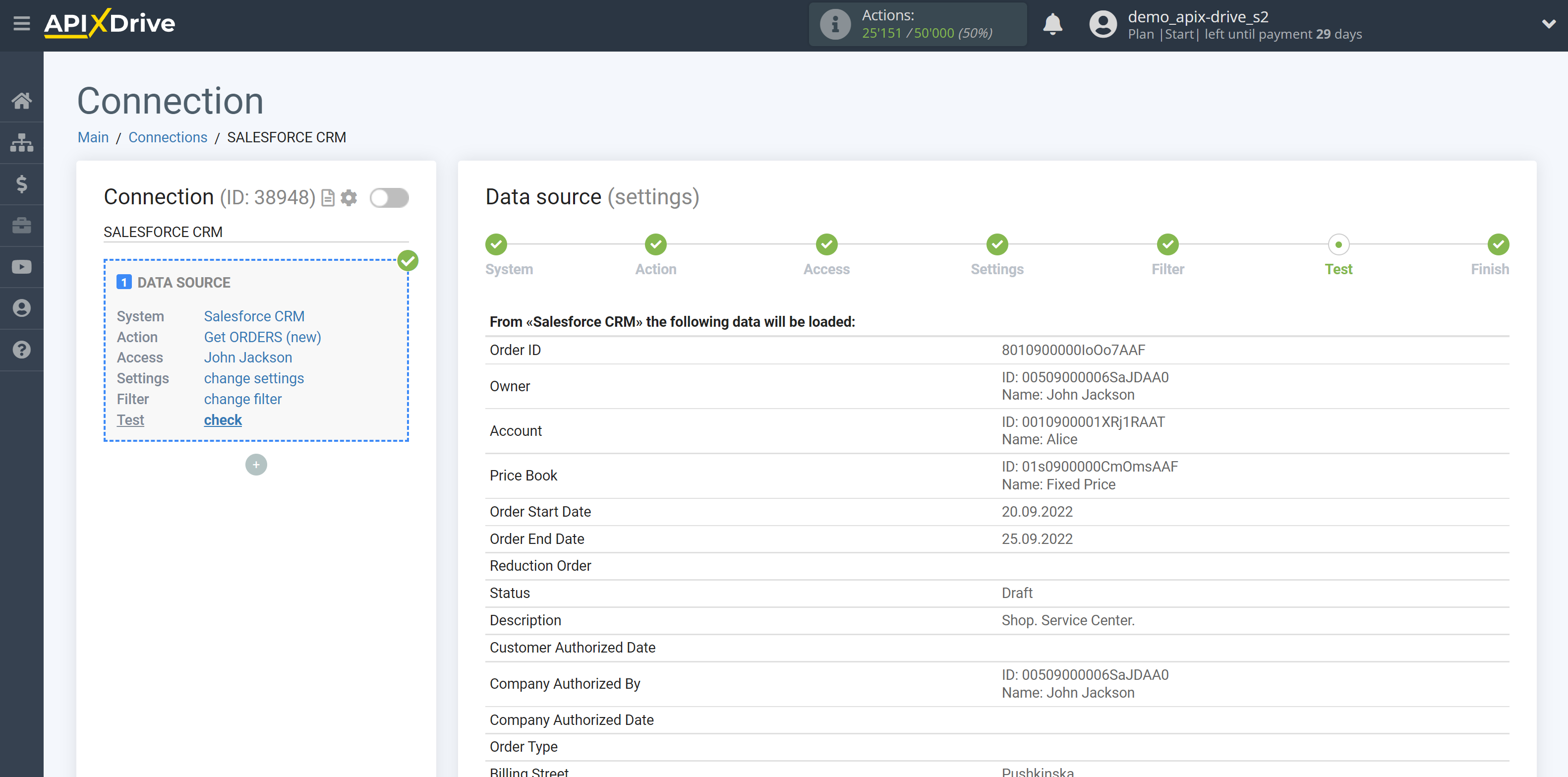 How to Connect Salesforce CRM as Data Source | Data Test