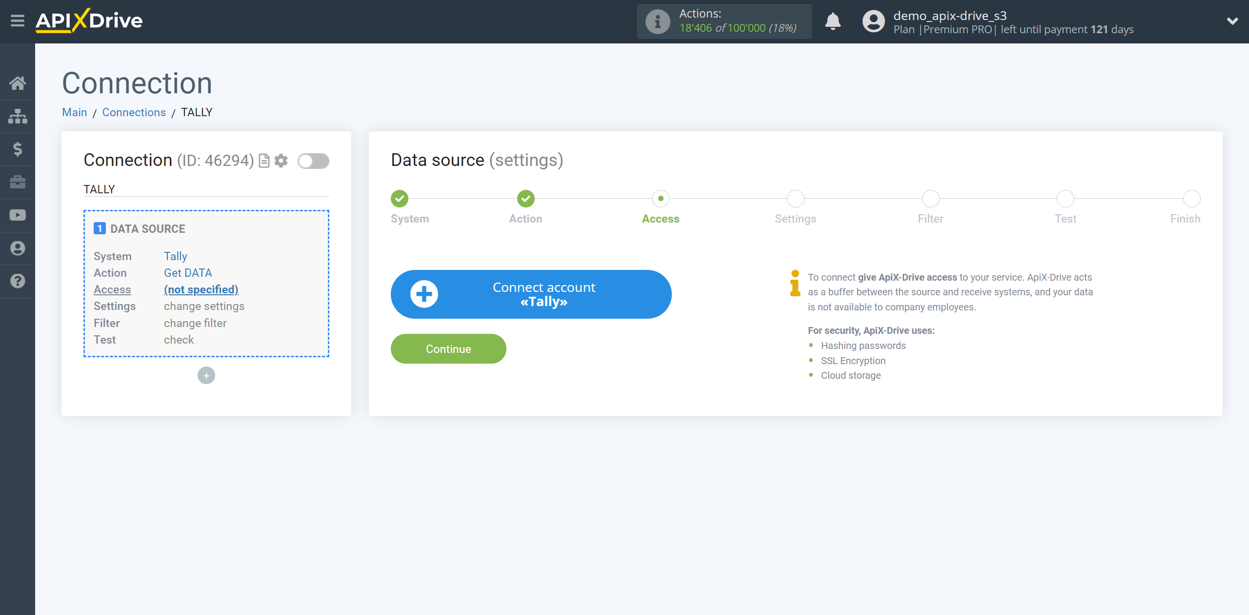 How to Connect Tally as Data Source | Account connection