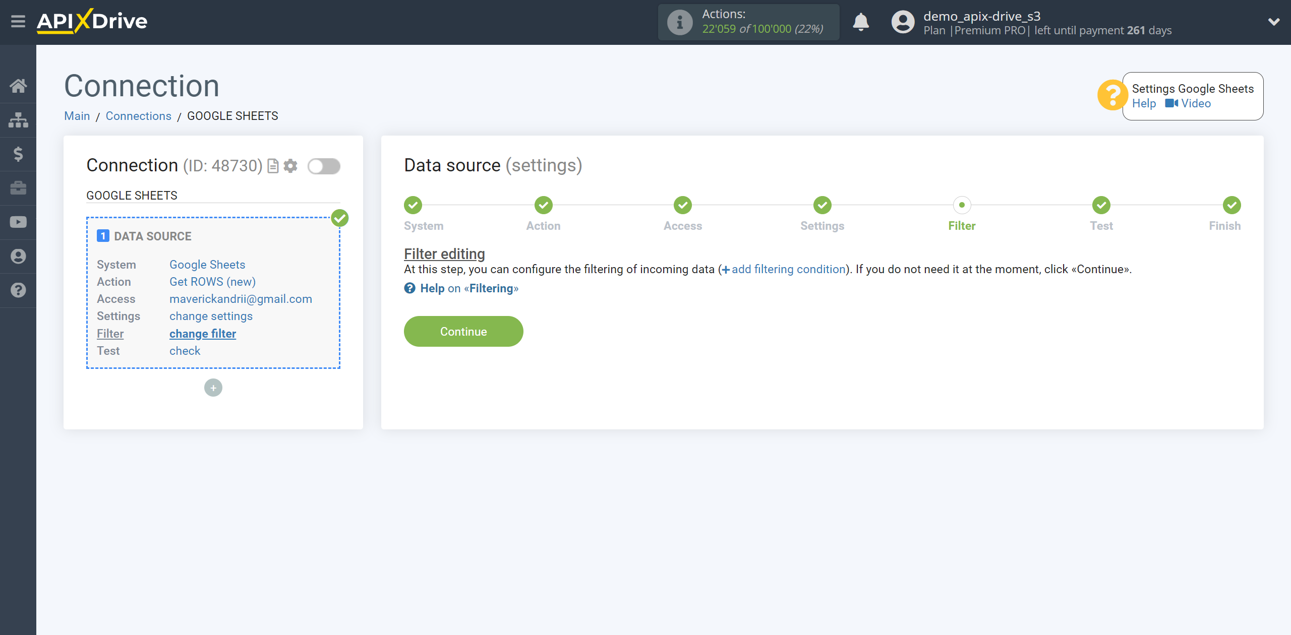 How to setup MySQL Update Row / Add Row | Data filter