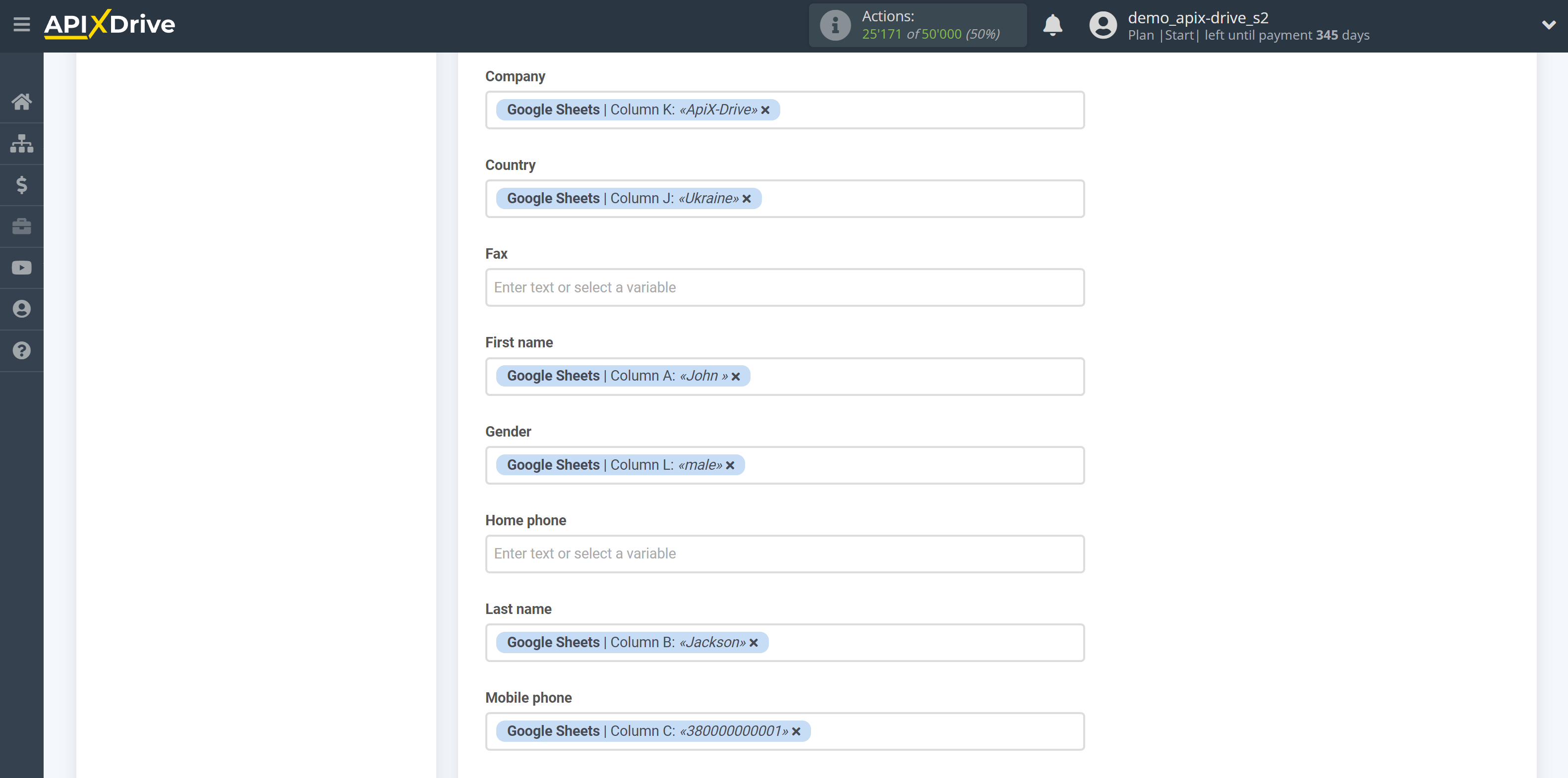 How to Connect VerticalResponse as Data Destination | Assigning Fields