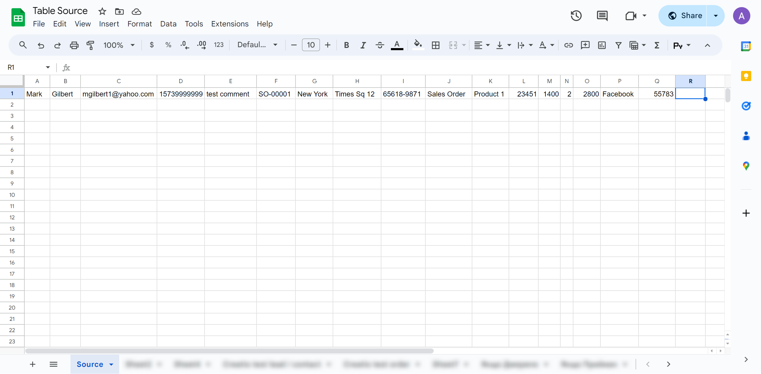 How to setup Zoho Inventory Change sales Order / Create sales Order | Test data in Google Sheets