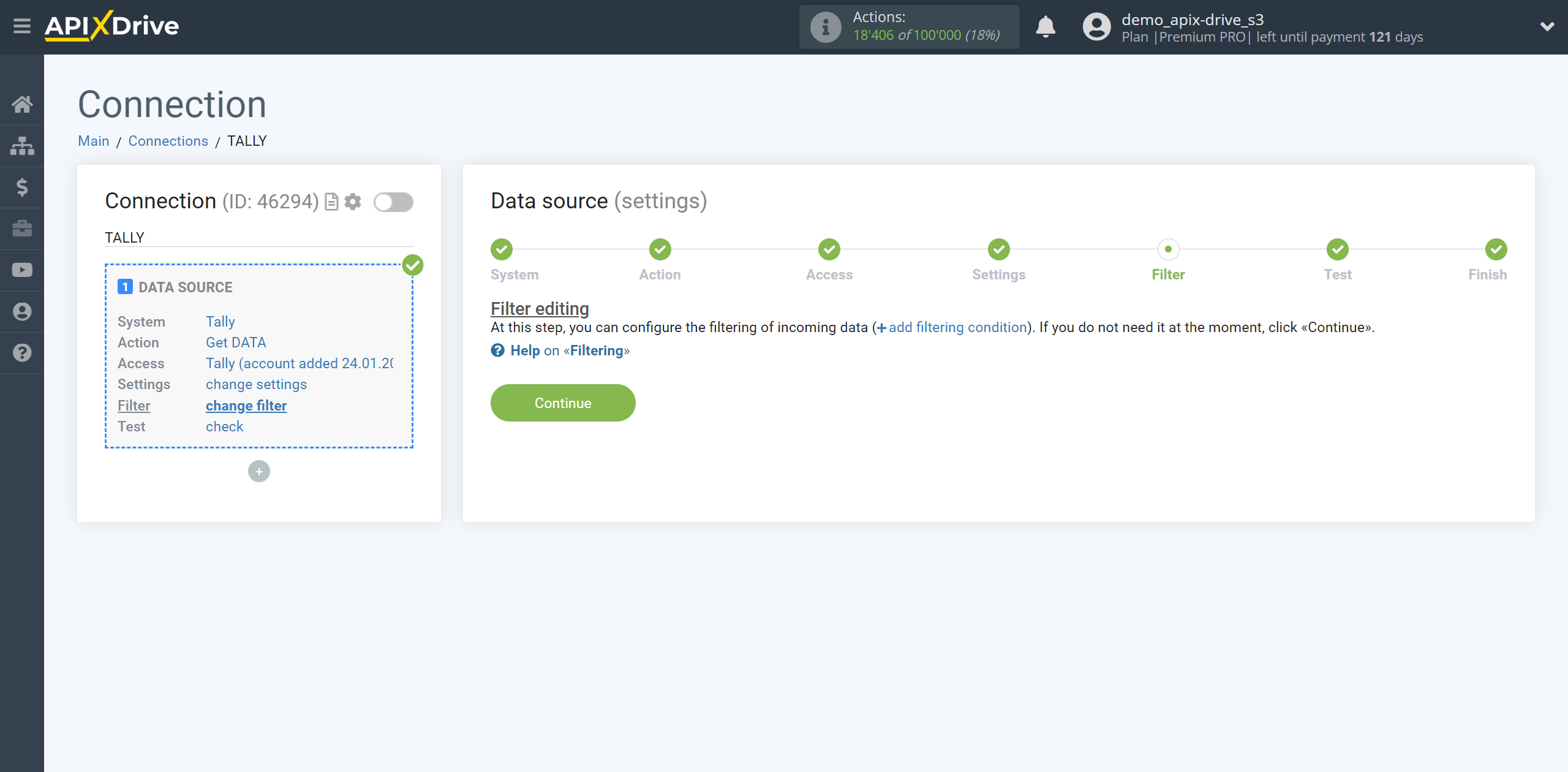 How to Connect Tally as Data Source | Data Filter