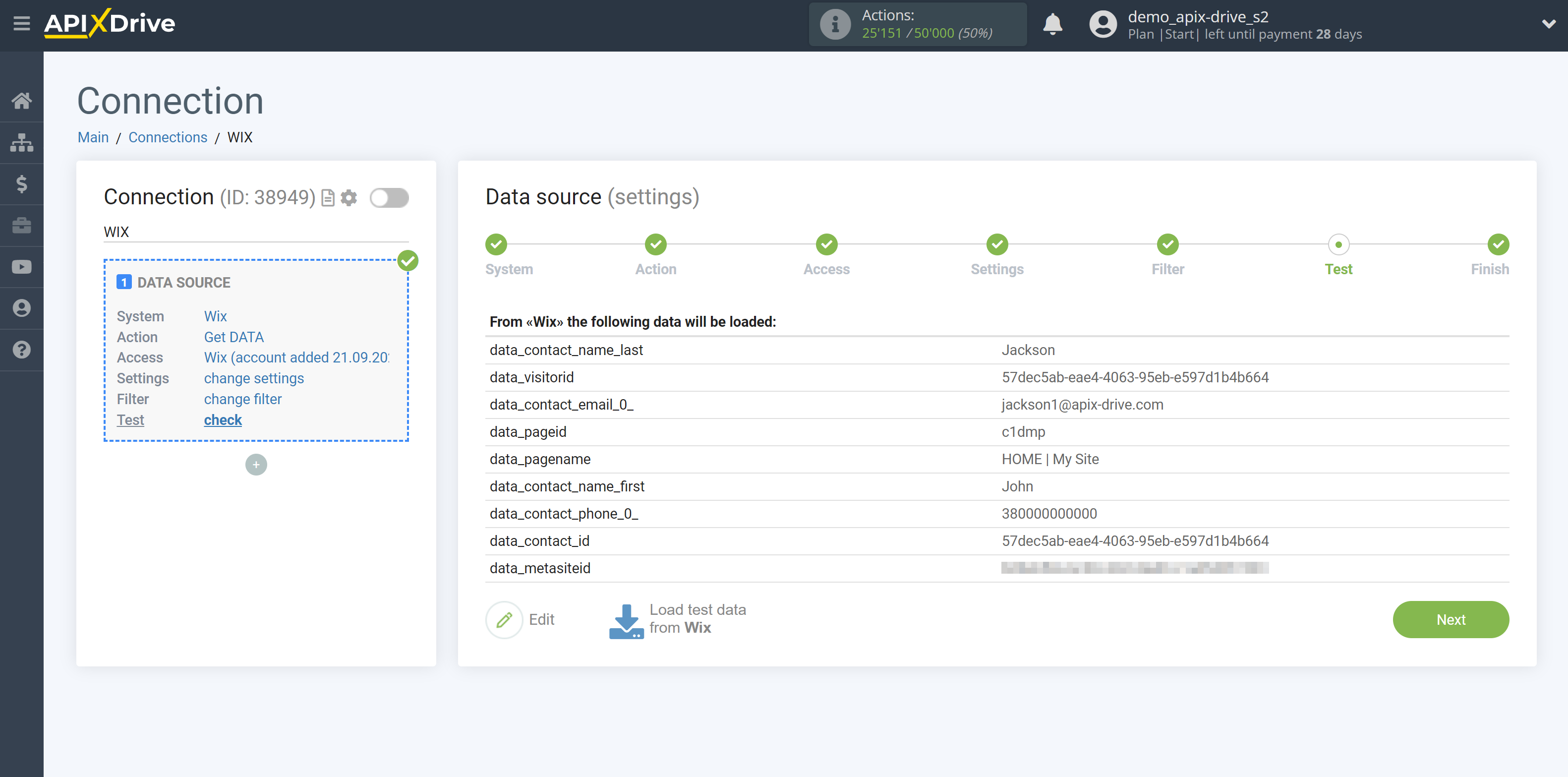 How to Connect Wix as Data Source | Visitor Data Test