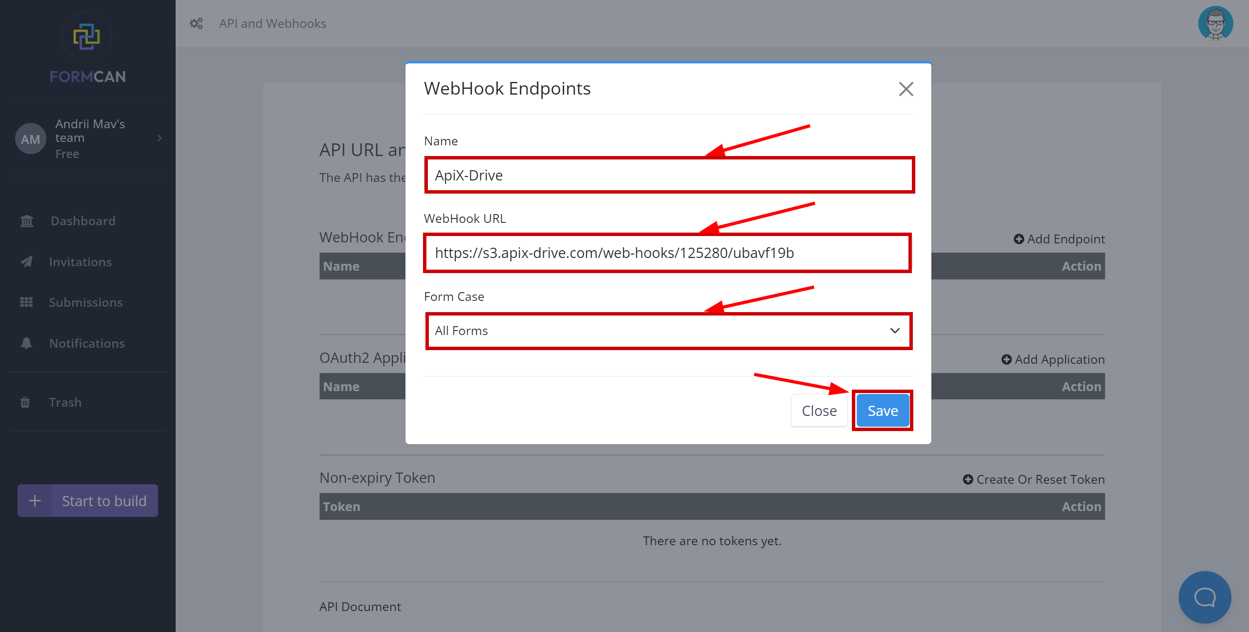 How to Connect FormCan as Data Source | Enabling Webhook Data Transfer