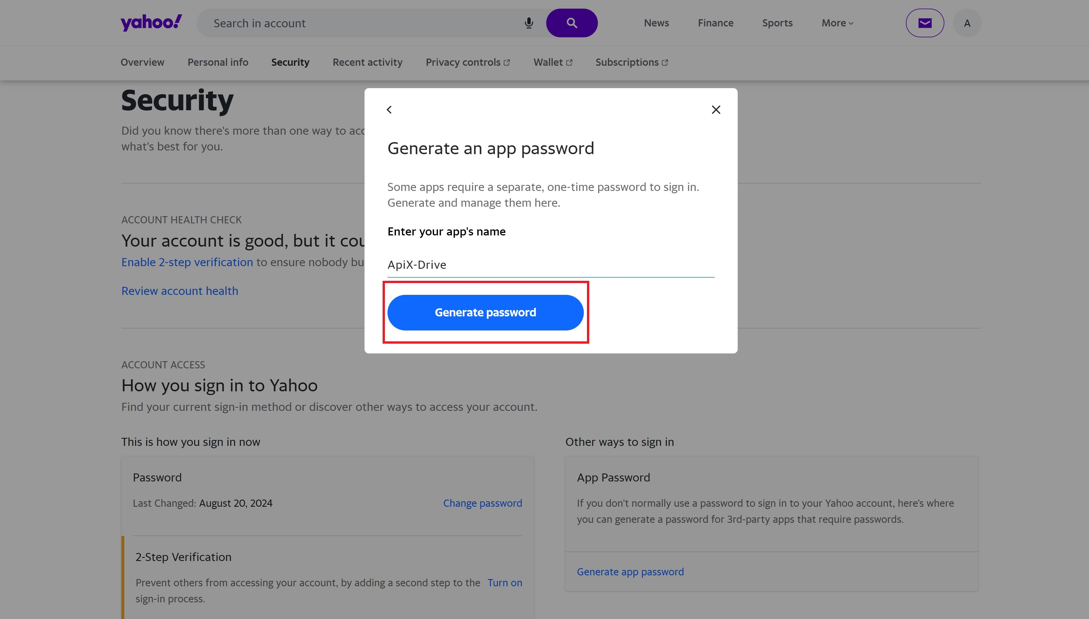 How to Connect Yahoo! as Data Source | Yahoo! account setup