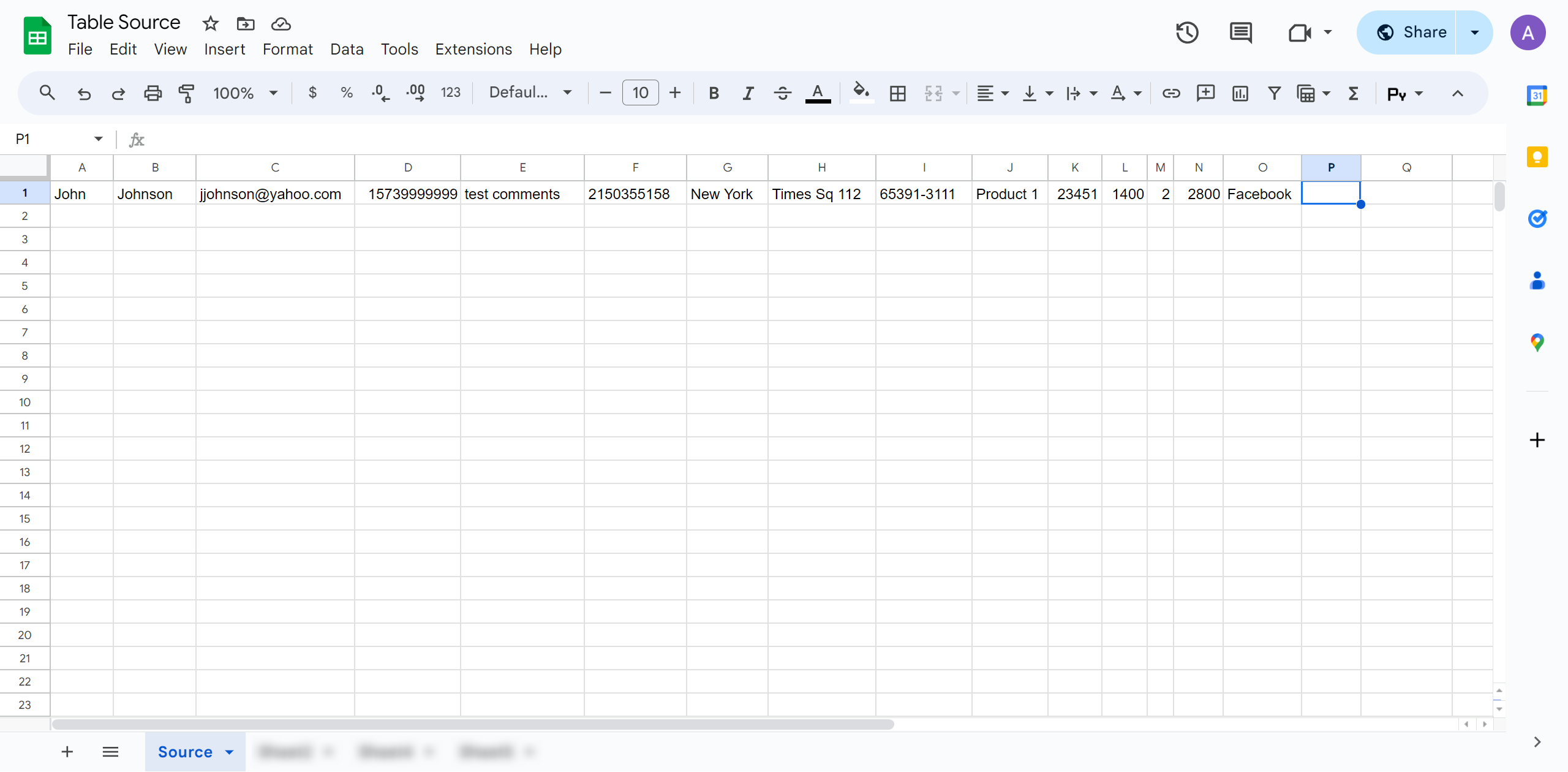 How to setup MySQL Update Row / Add Row | Test data in Google Sheets