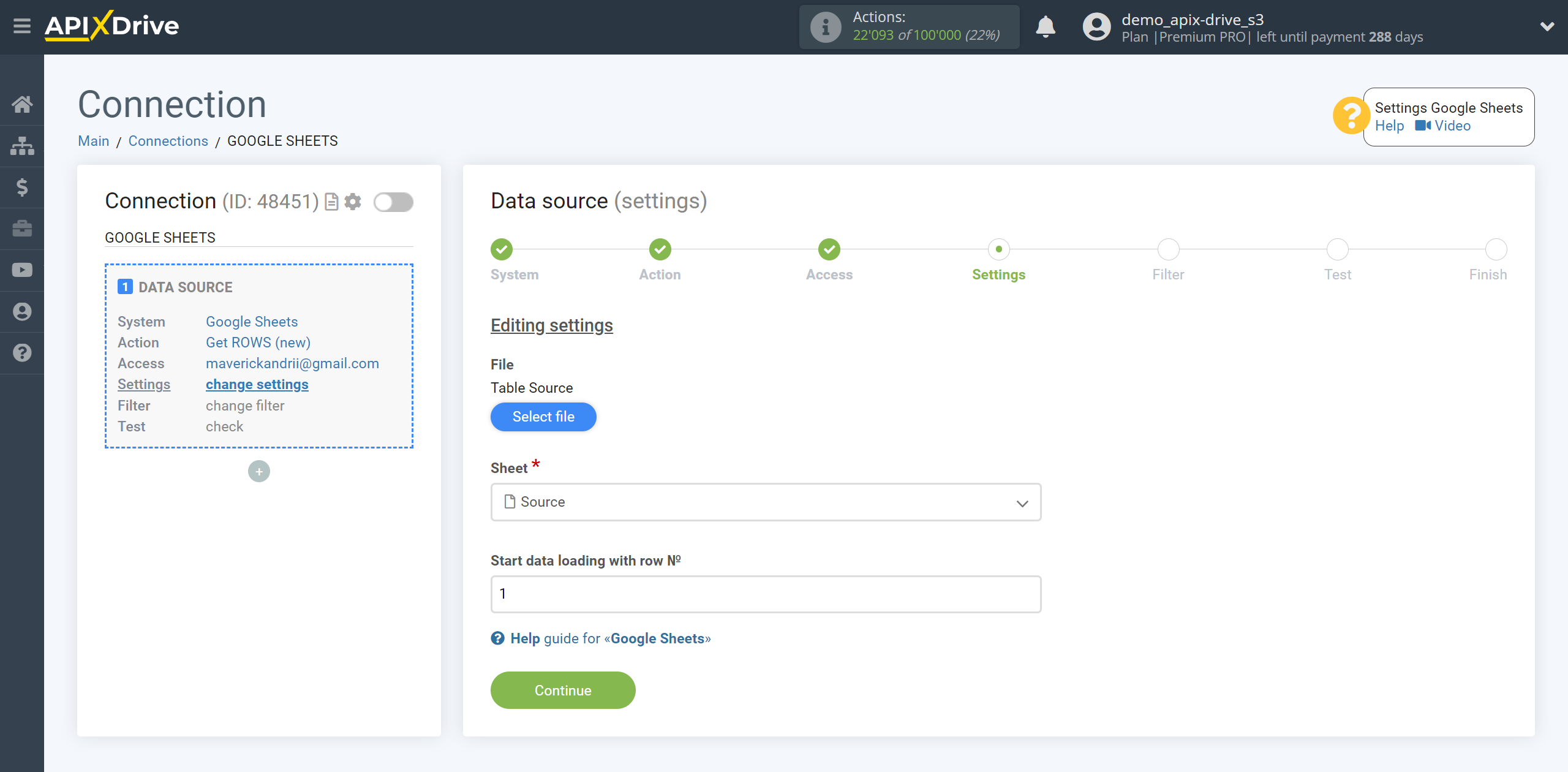 How to setup HubSpot Update Ticket / Create Ticket | Selecting a table and data sheet