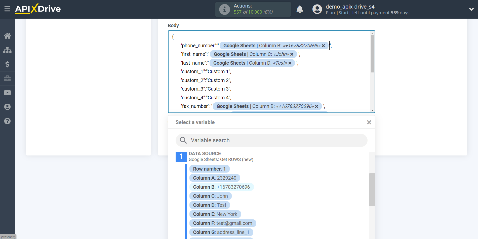 How to Connect Webhooks as Data Destination | Editing settings