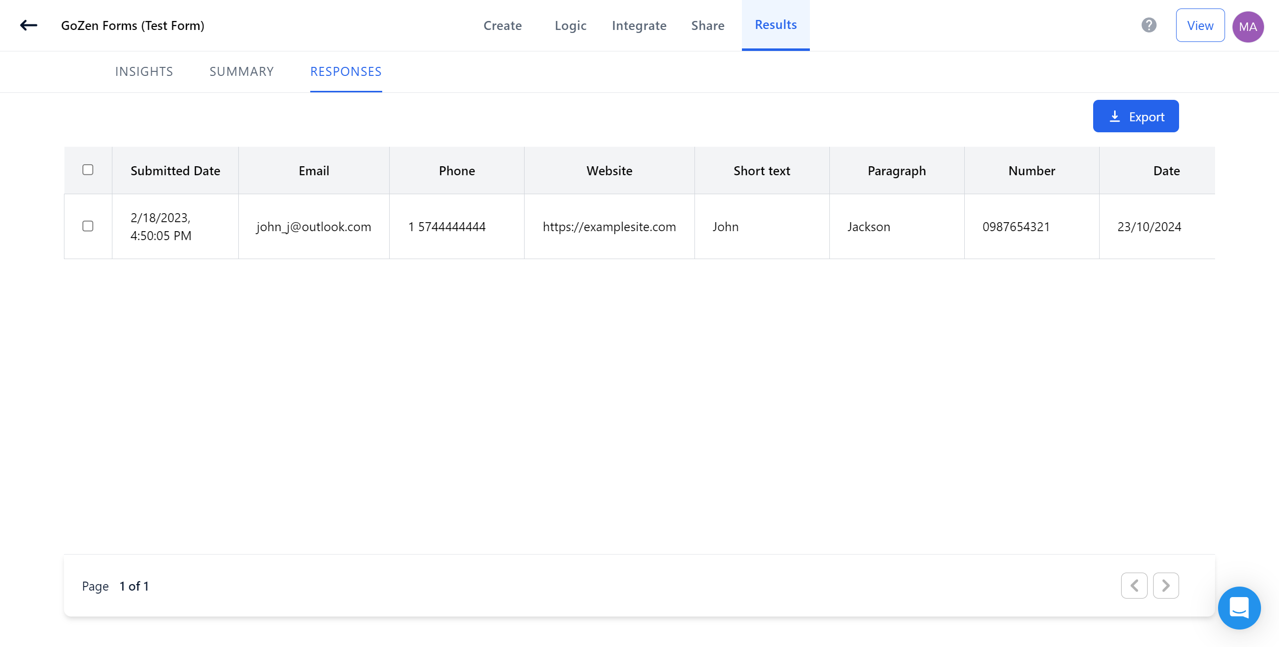 How to Connect GoZen Forms as Data Source | Form test data generation