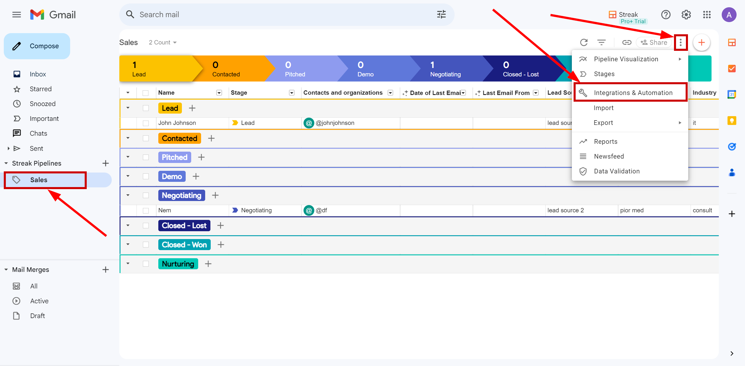 How to Connect Streak as Data Source | Moving on to creating a Webhook