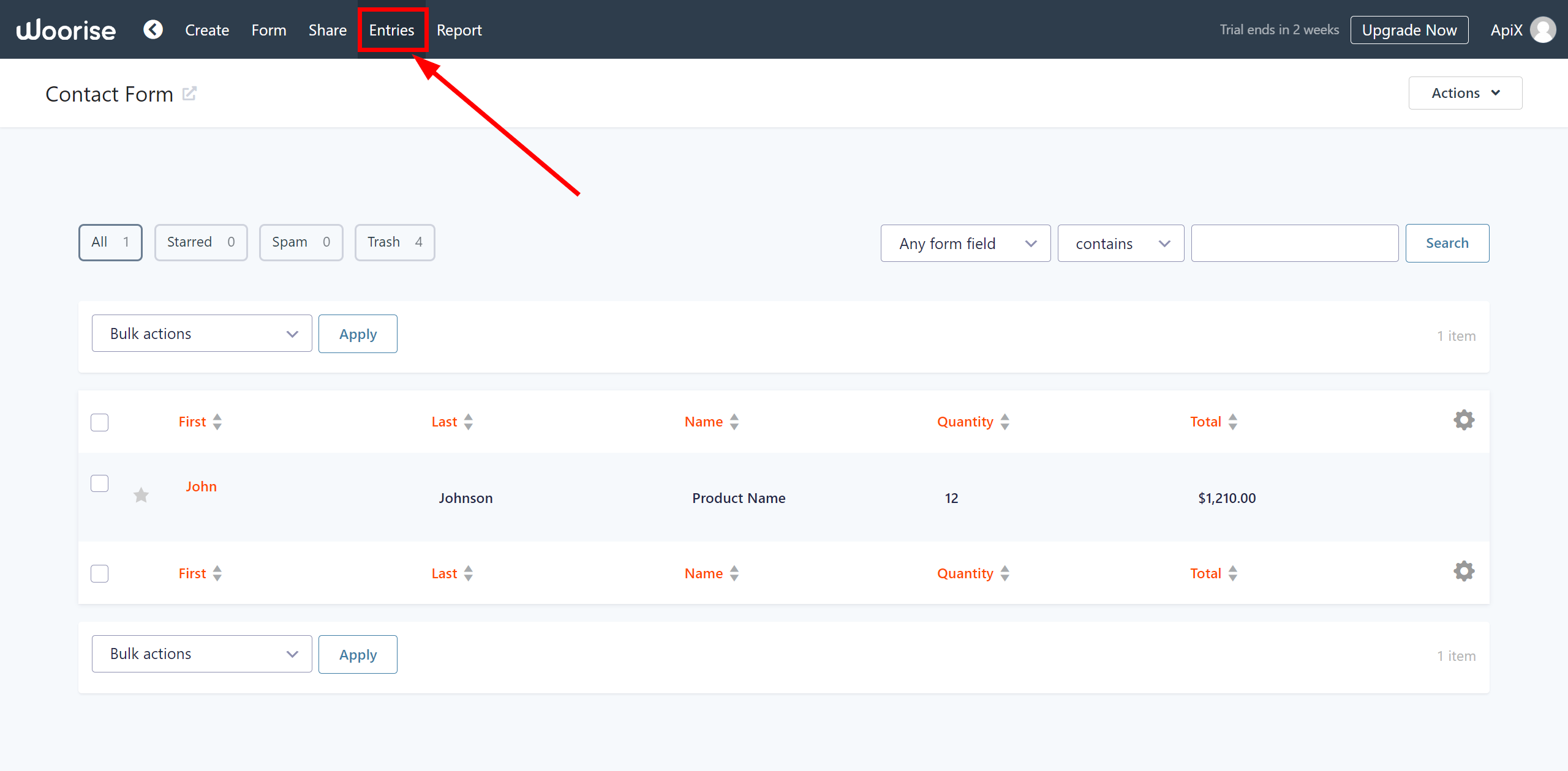 How to Connect Woorise as Data Source | Generating test data from a form