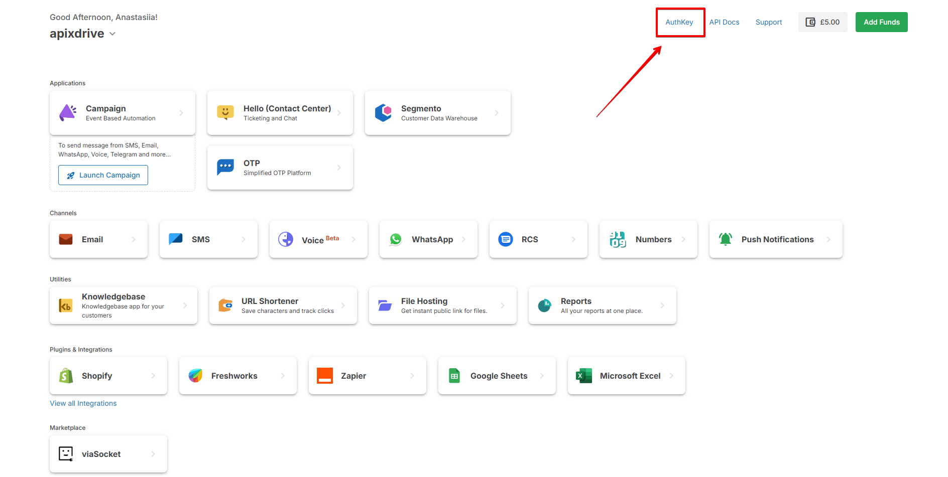 How to Connect MSG91 as Data Destination | Account connection