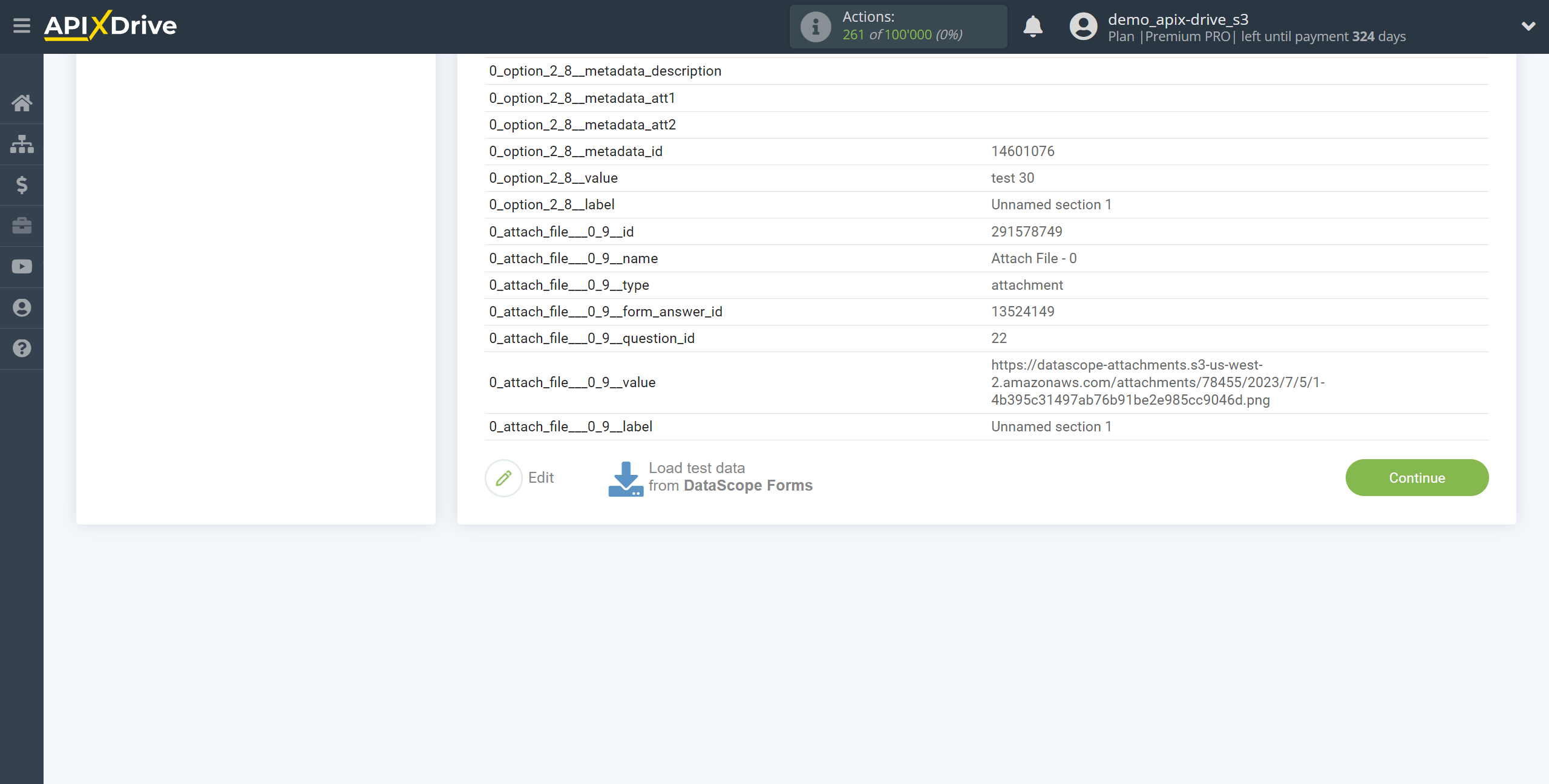 How to Connect DataScope Forms as Data Source | Test data