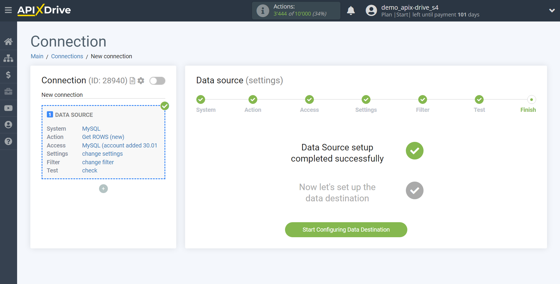 How to Connect MySQL as Data Source | Setup Data Destination system