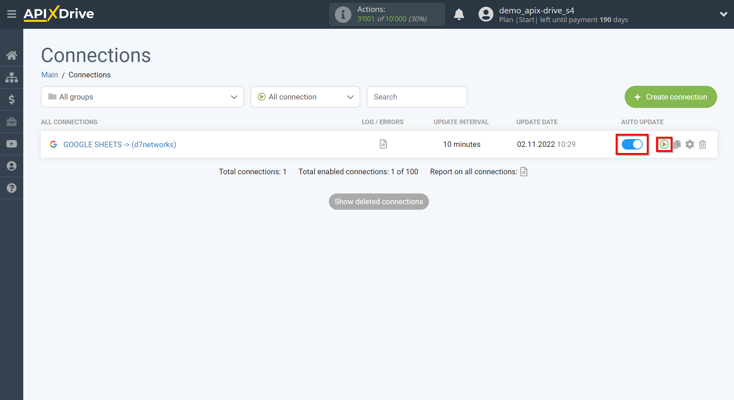 How to Connect D7 Networks as Data Destination | Enable auto-update