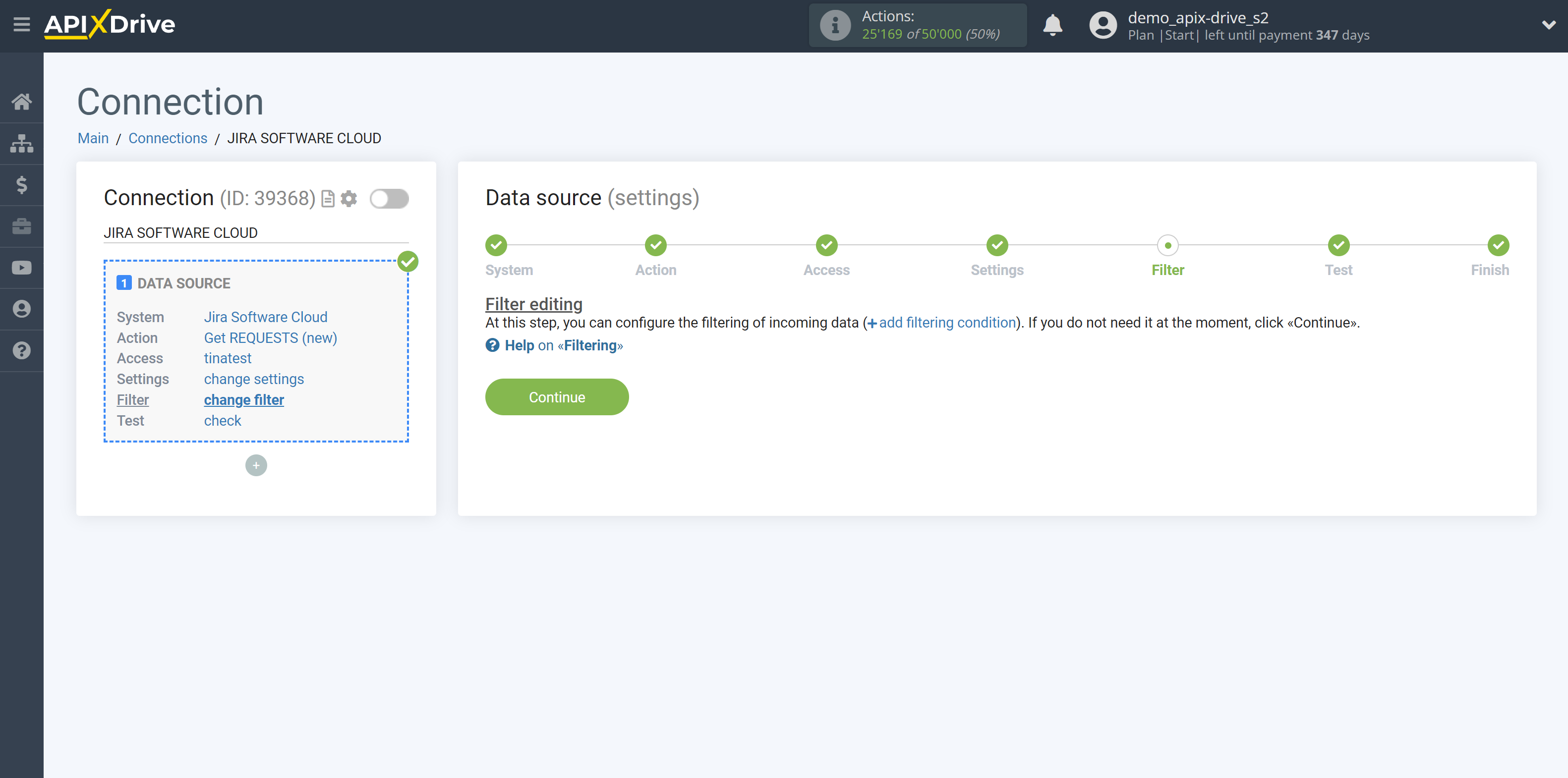 How to Connect Jira Software as Data Source | Data Filter