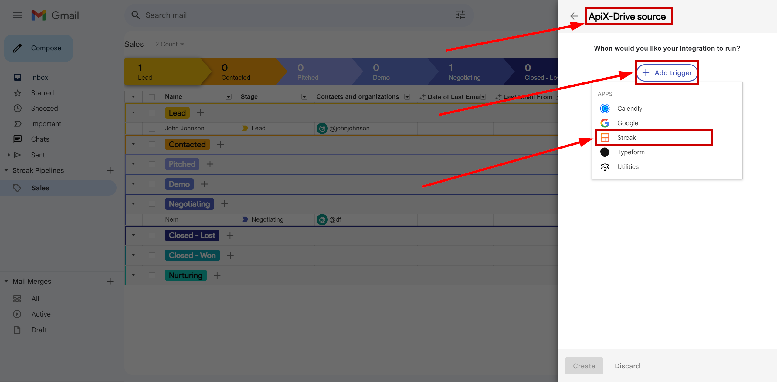 How to Connect Streak as Data Source | Webhook Setup