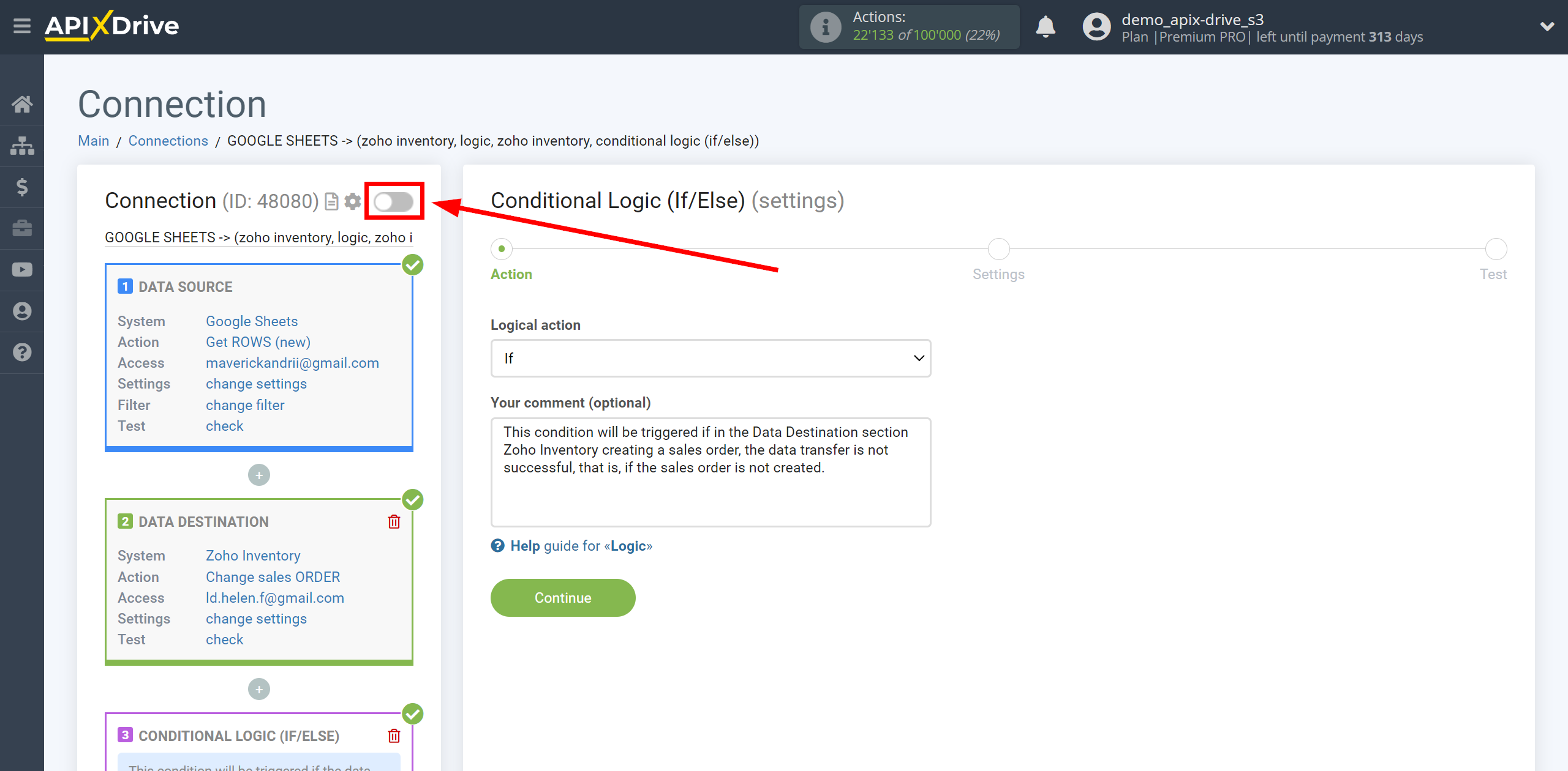 How to setup Zoho Inventory Change sales Order / Create sales Order | Action selection