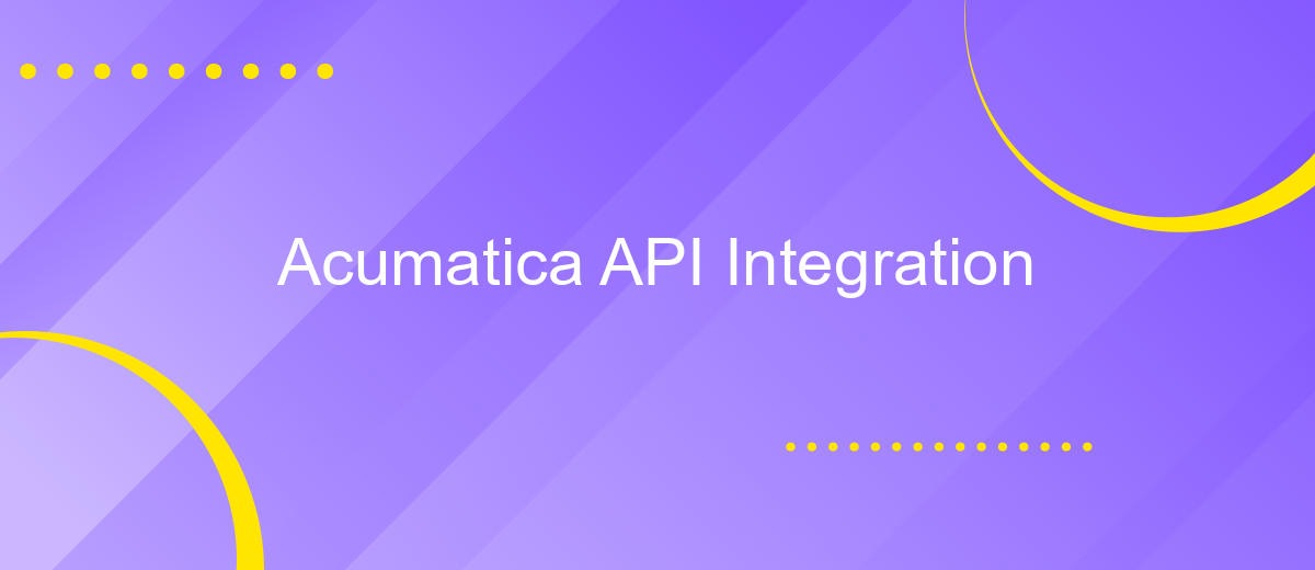 Acumatica API Integration