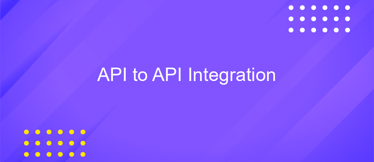 API to API Integration