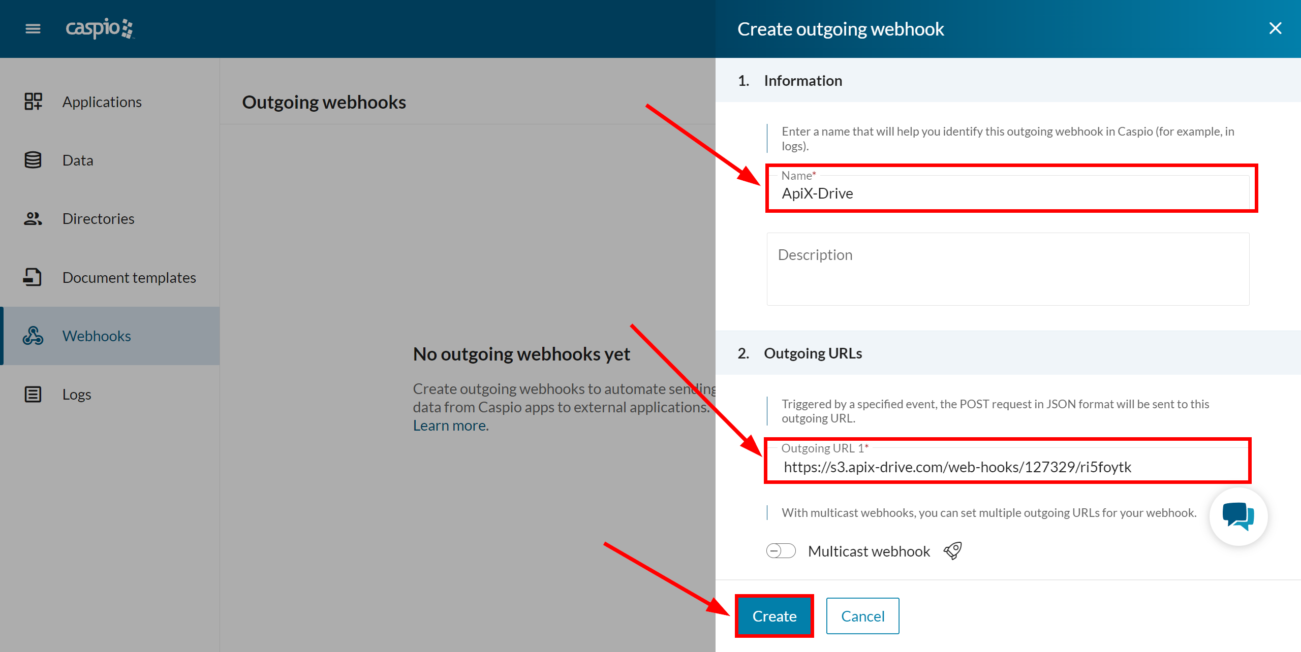 How to Connect Caspio Cloud Database as Data Source | Webhook Setup