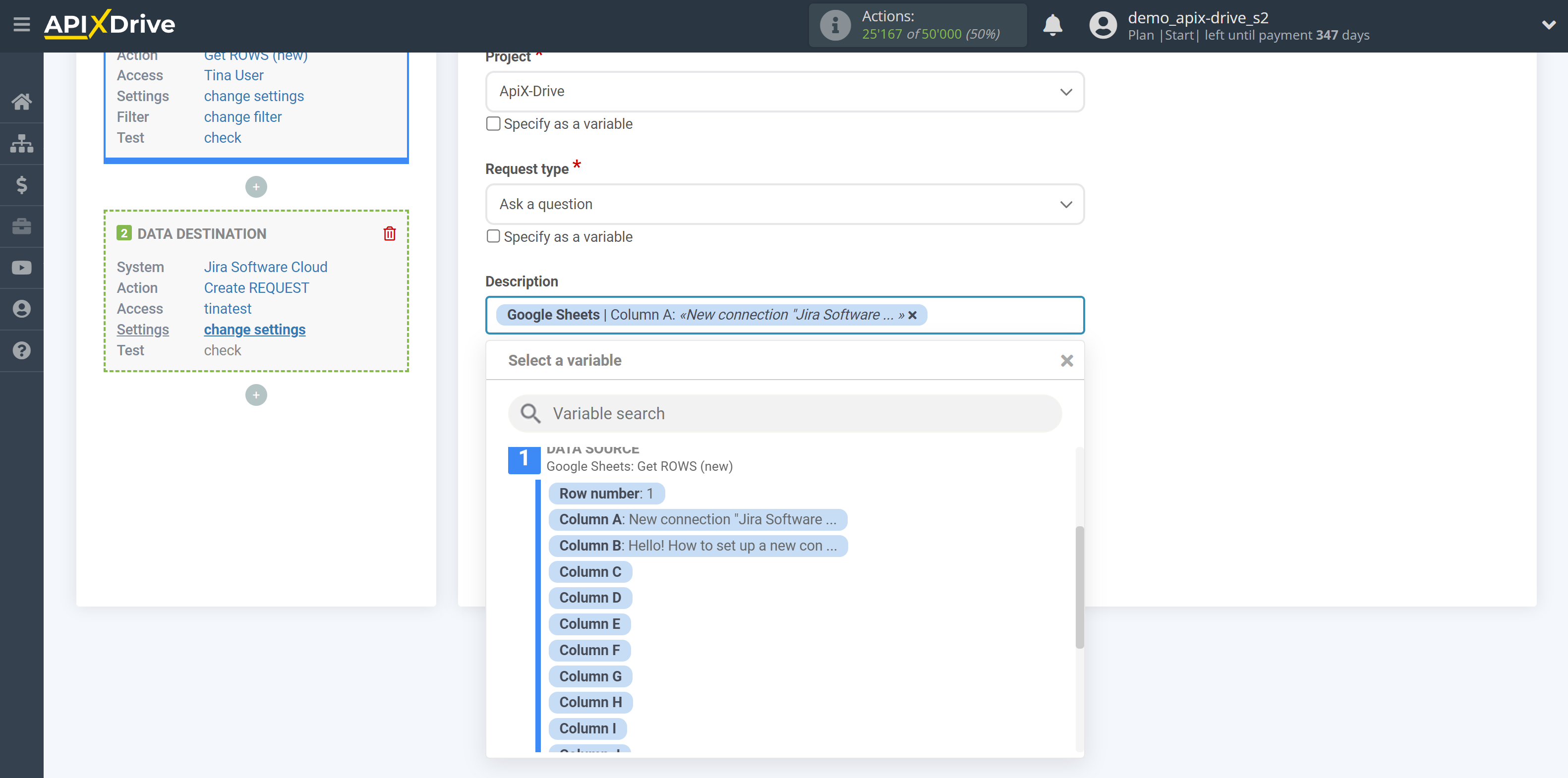 How to Connect Jira Software as Data Destination | Assigning Fields