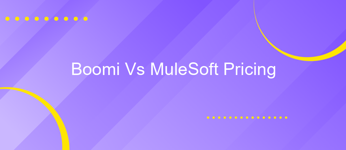 Boomi Vs MuleSoft Pricing