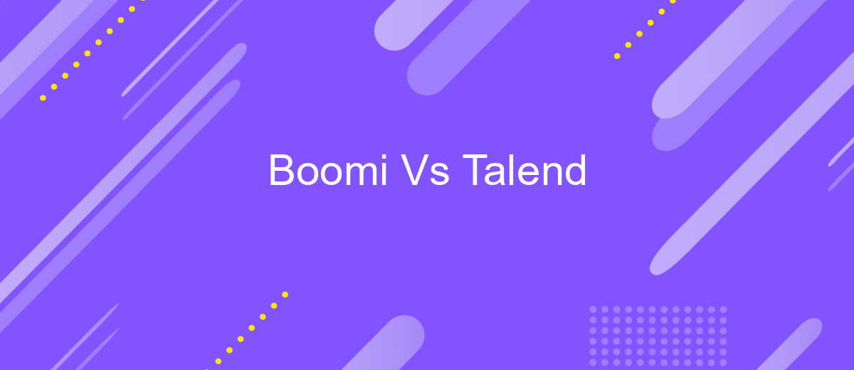 Boomi Vs Talend