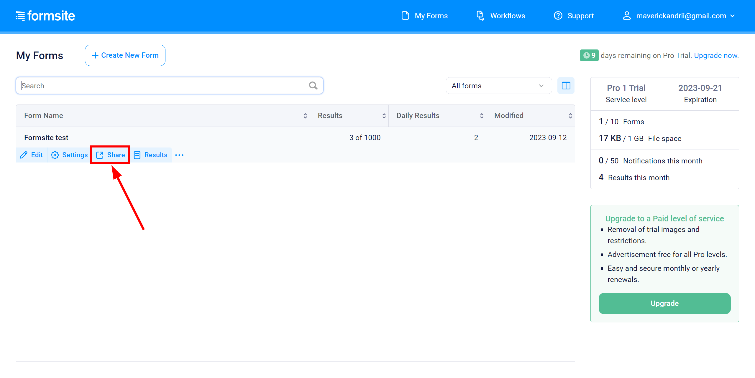 How to Connect Formsite as Data Source | Generating test data from a form