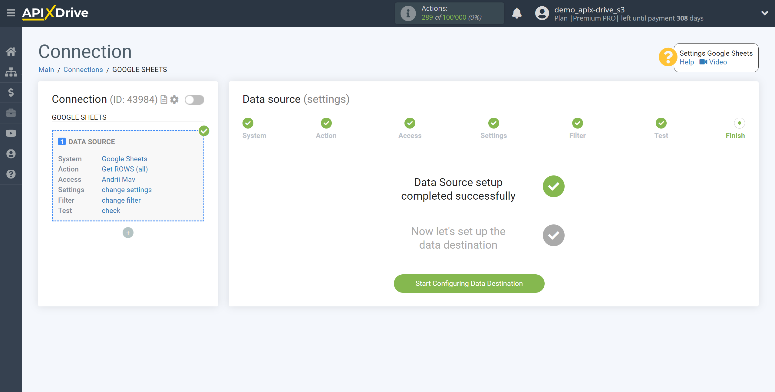 How to Connect Elastic Email as Data Destination | Go to setup the Data Destination