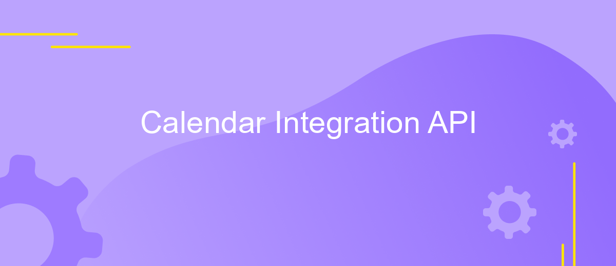 Calendar Integration API