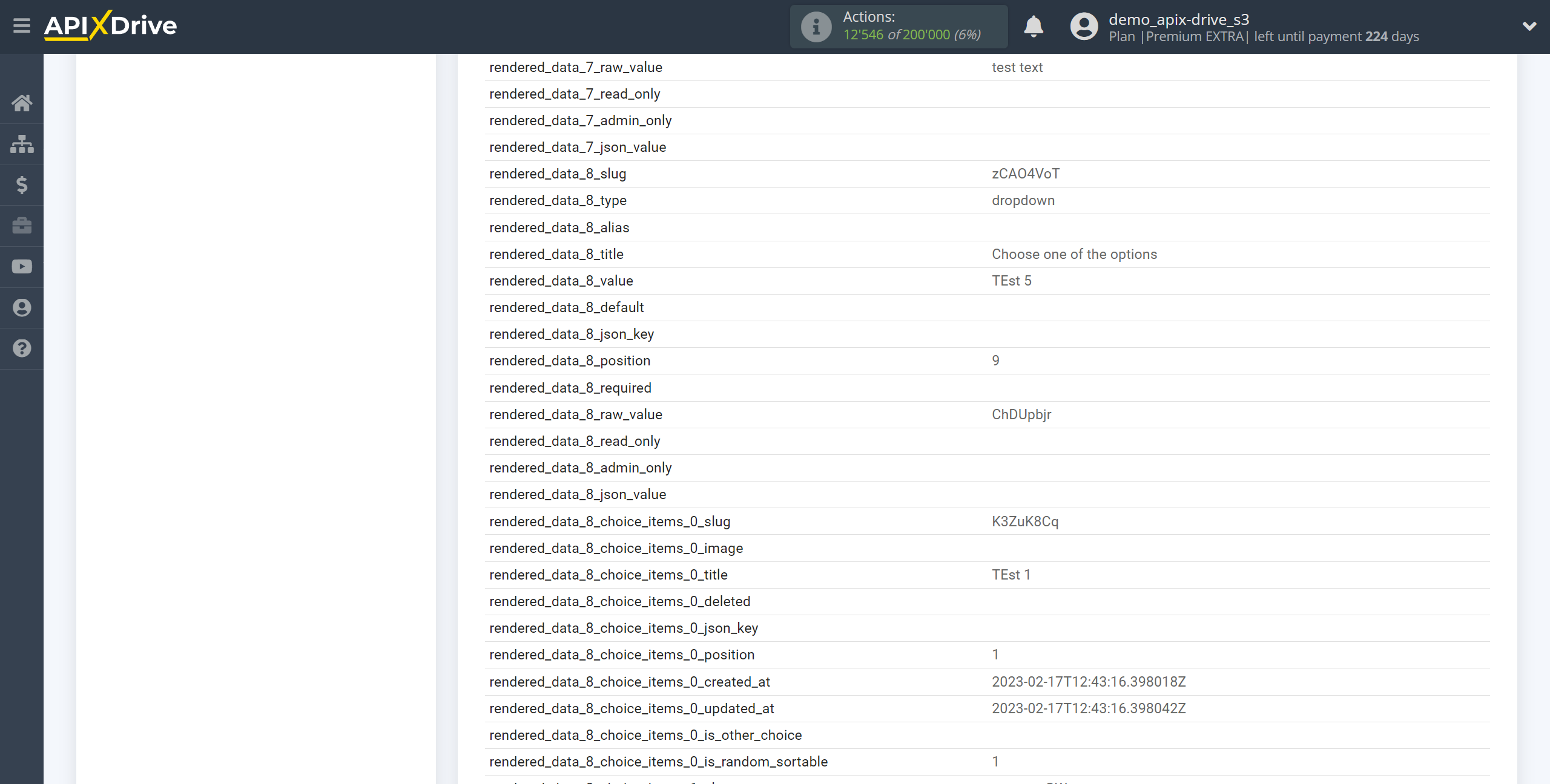 How to Connect Formaloo as Data Source | Test data