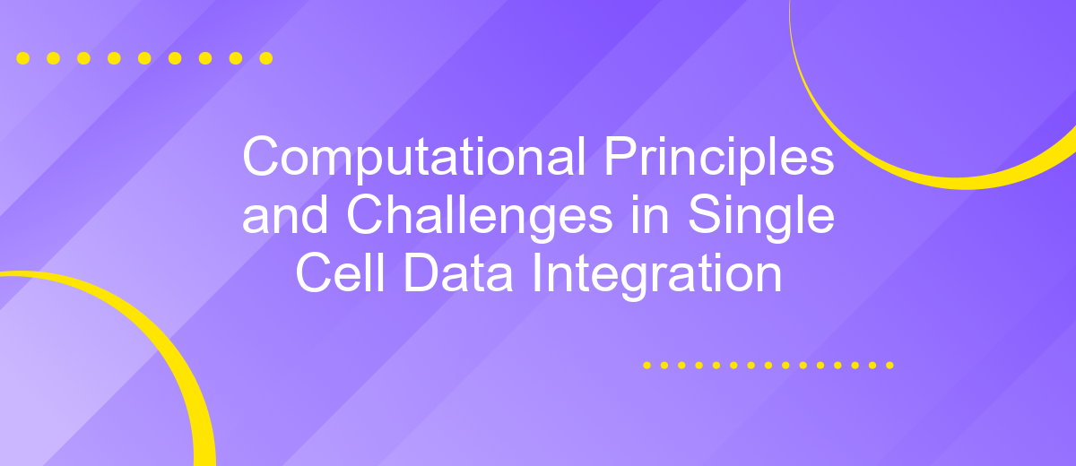 Computational Principles and Challenges in Single Cell Data Integration