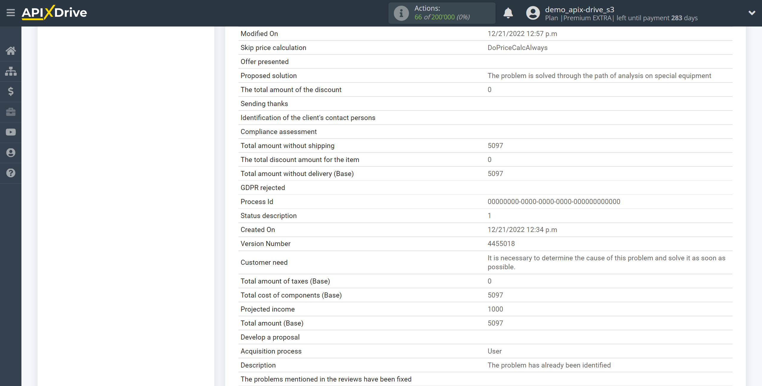 How to Connect Microsoft Dynamics 365 as Data Source | Test data