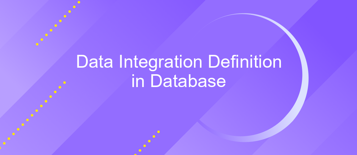 Data Integration Definition in Database