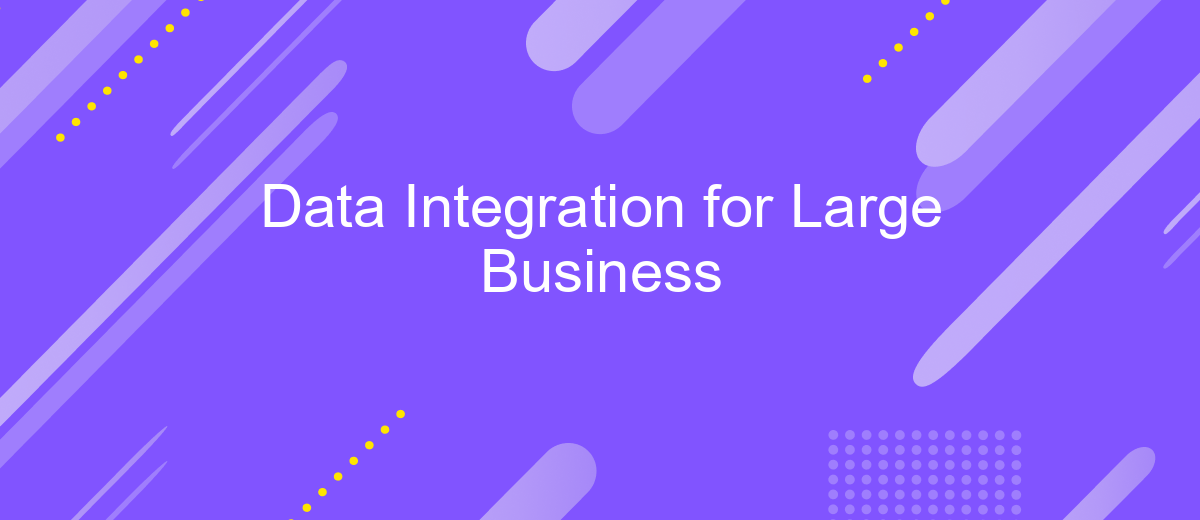 Data Integration for Large Business