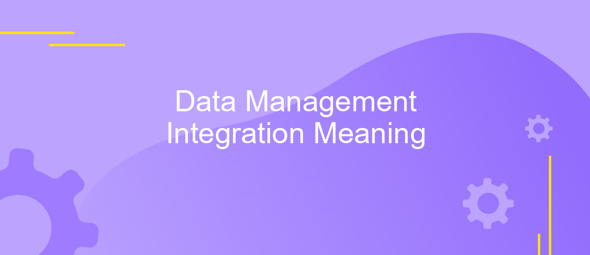 Data Management Integration Meaning