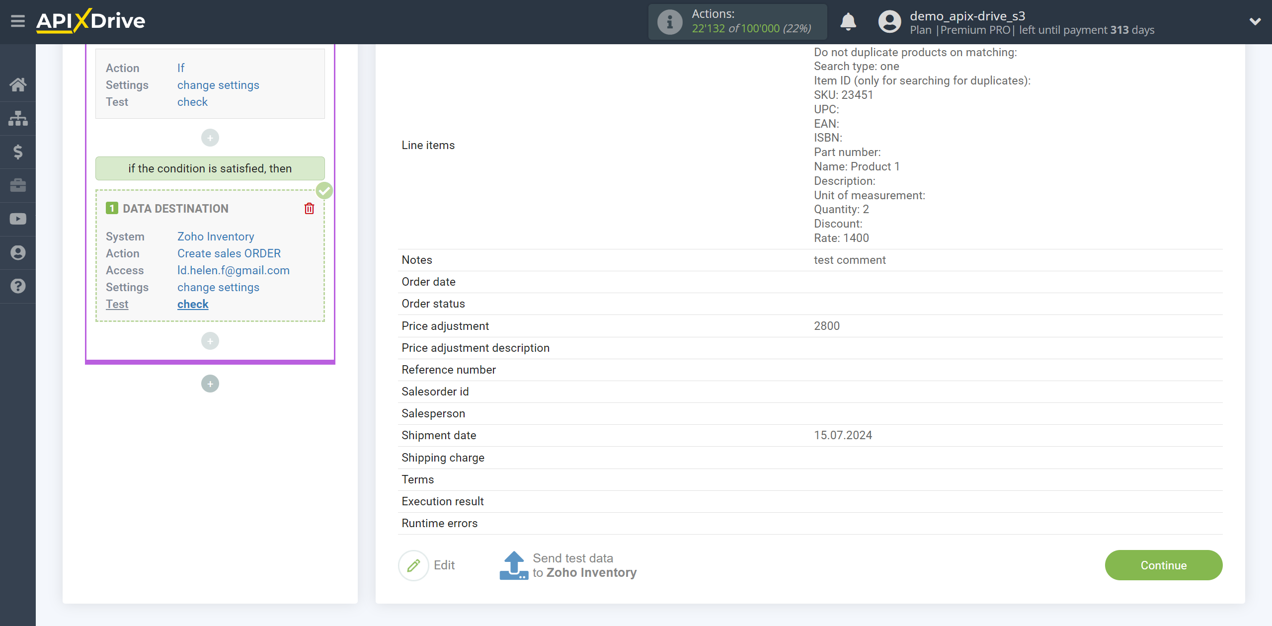 How to setup Zoho Inventory Change sales Order / Create sales Order | Test data