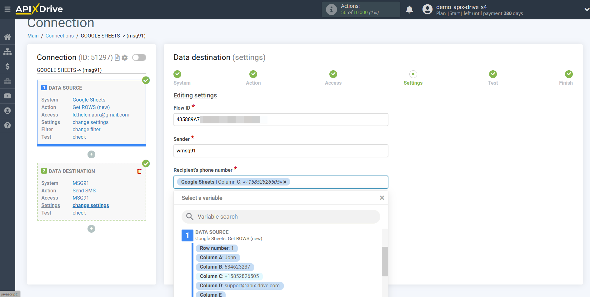 How to Connect MSG91 as Data Destination | Assigning fields