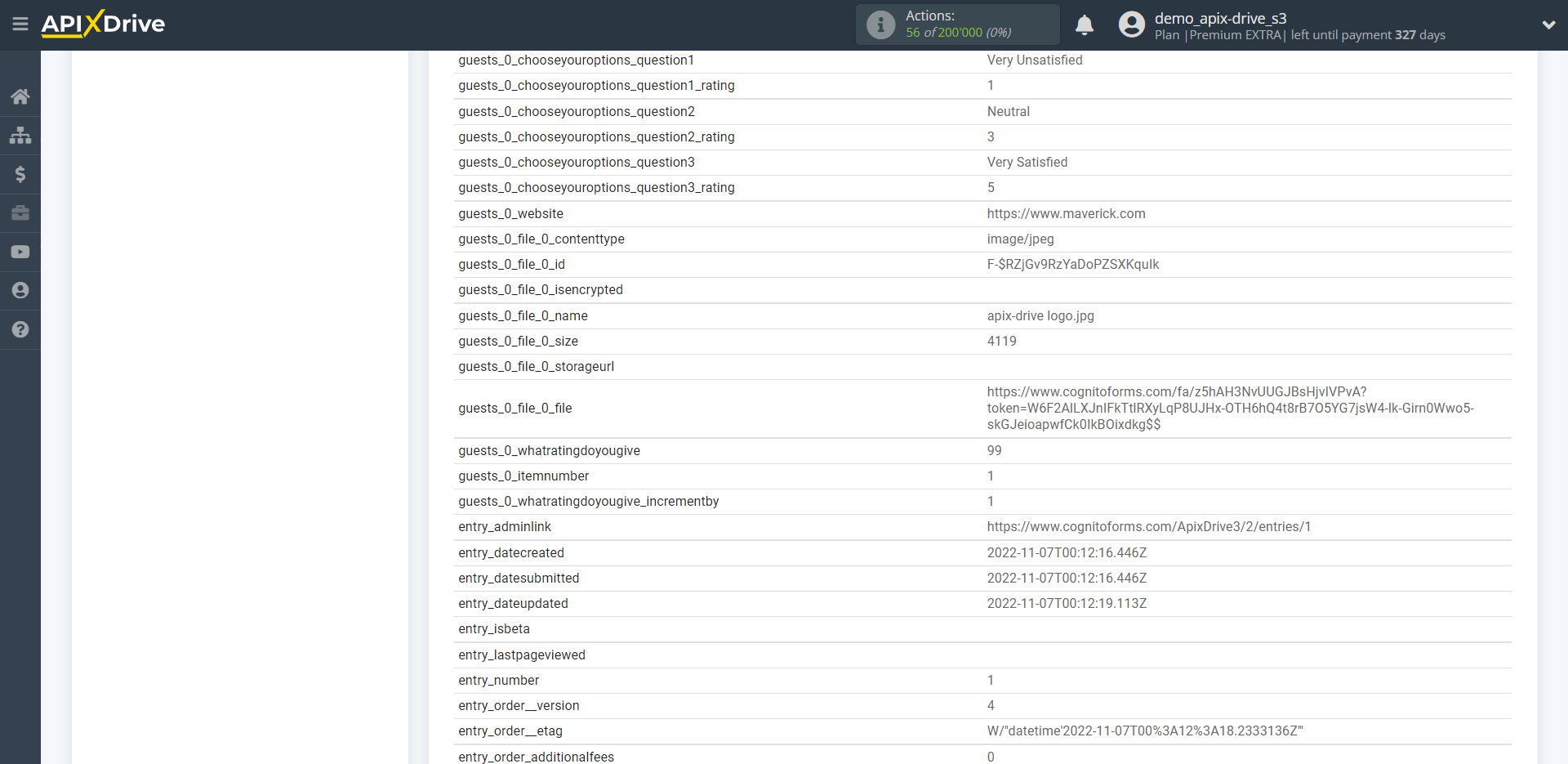 How to Connect Cognito Forms as Data Source | Test data 