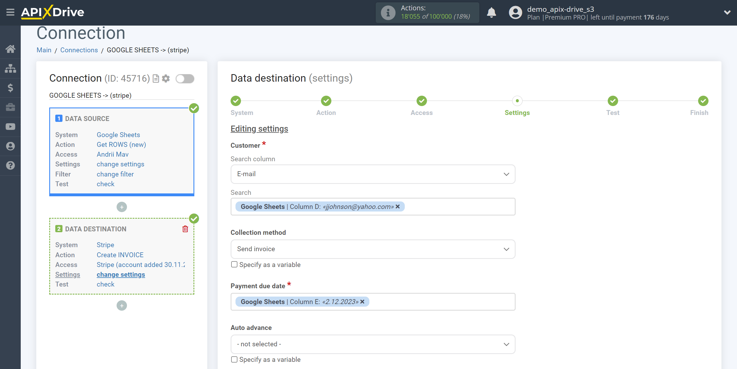 How to Connect Stripe as Data Destination | Assigning Fields