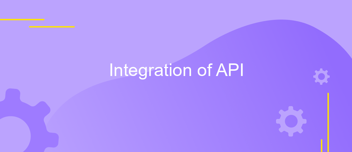 Integration of API