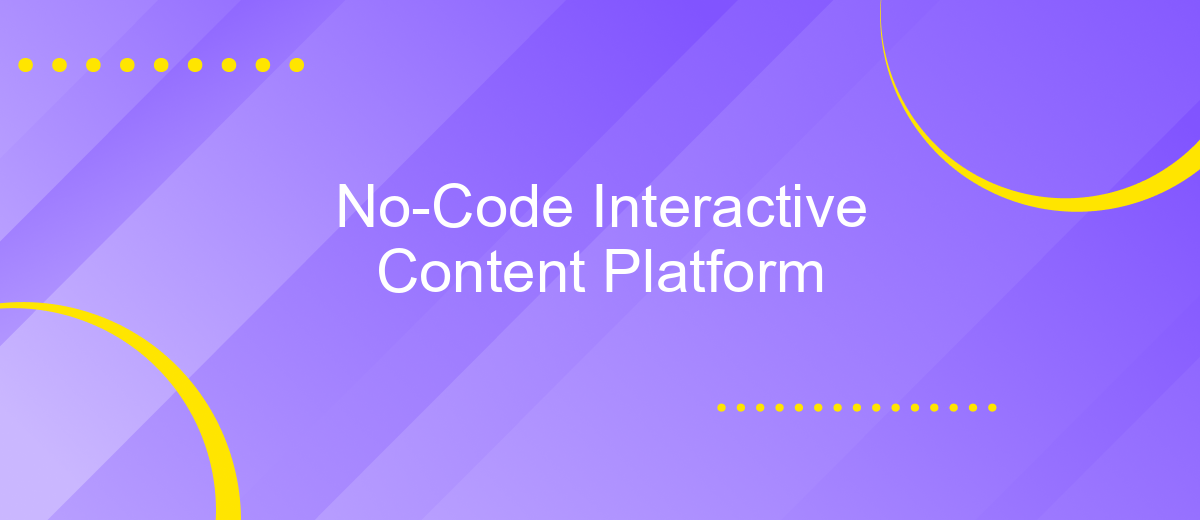 No-Code Interactive Content Platform