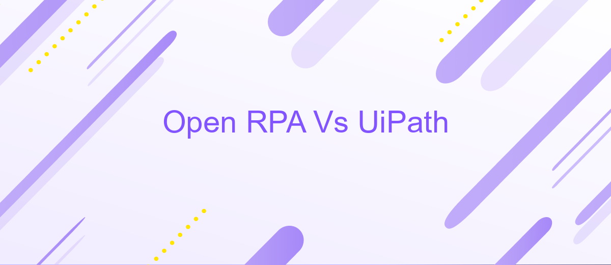 Open RPA Vs UiPath