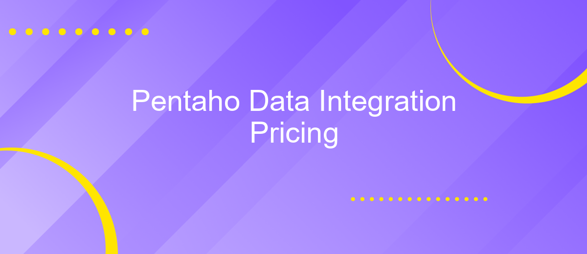 Pentaho Data Integration Pricing