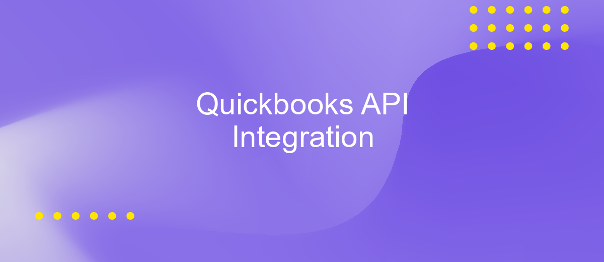 Quickbooks API Integration