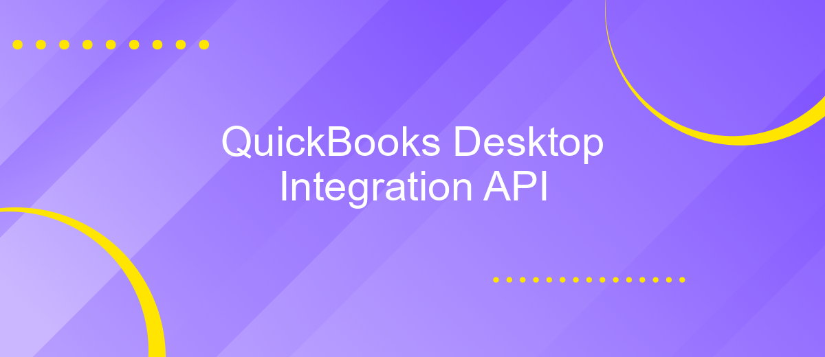 QuickBooks Desktop Integration API